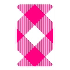 Pink And White Diagonal Plaids Memory Card Reader (rectangular) by ConteMonfrey