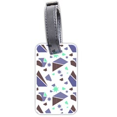 Seamless Pattern Geometric Texture Luggage Tag (one Side)