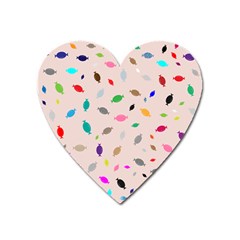 Bottle Pattern Water Flat Heart Magnet