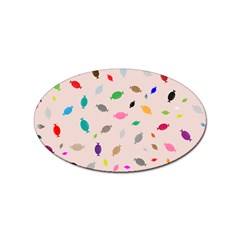 Bottle Pattern Water Flat Sticker Oval (100 Pack)