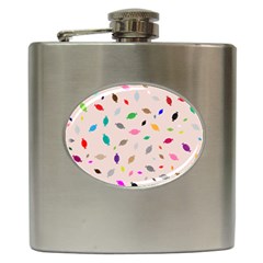 Bottle Pattern Water Flat Hip Flask (6 Oz) by Ravend