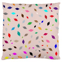 Bottle Pattern Water Flat Large Flano Cushion Case (one Side)