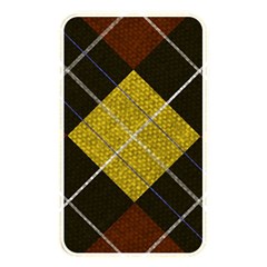 Modern Yellow golden Plaid Memory Card Reader (Rectangular)