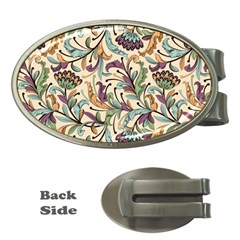 Wallpaper Floral Pattern Money Clips (oval) 