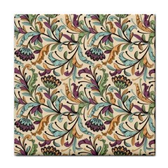 Wallpaper Floral Pattern Face Towel