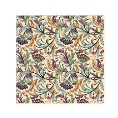 Wallpaper Floral Pattern Square Satin Scarf (30  X 30 )