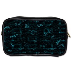 Music Pattern Music Note Doodle Toiletries Bag (two Sides)