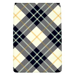 Black, Yellow And White Diagonal Plaids Removable Flap Cover (s) by ConteMonfrey