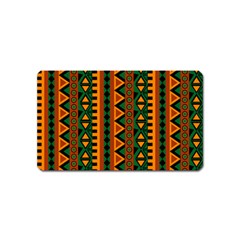 African Pattern Texture Magnet (name Card)