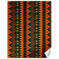 African Pattern Texture Canvas 12  X 16 