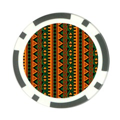 African Pattern Texture Poker Chip Card Guard (10 Pack)