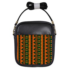 African Pattern Texture Girls Sling Bag