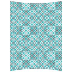 Diagonal Turquoise Plaids Back Support Cushion