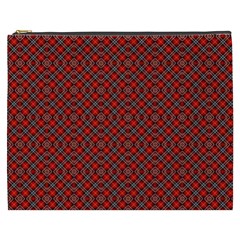 Red Diagonal Plaids Cosmetic Bag (xxxl) by ConteMonfrey