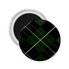 Modern Green Plaid 2 25  Magnets by ConteMonfrey