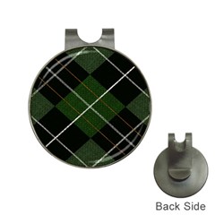 Modern Green Plaid Hat Clips With Golf Markers