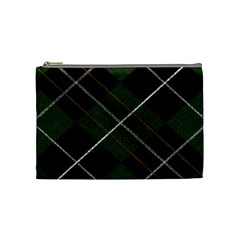 Modern Green Plaid Cosmetic Bag (medium) by ConteMonfrey