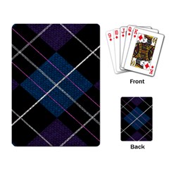 Modern Blue Plaid Playing Cards Single Design (rectangle) by ConteMonfrey