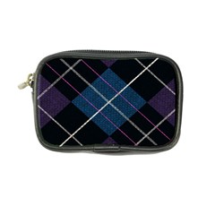 Modern Blue Plaid Coin Purse by ConteMonfrey