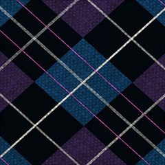 Modern Blue Plaid Play Mat (square) by ConteMonfrey