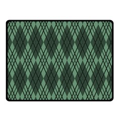 Dark Green Multi Colors Plaid  Double Sided Fleece Blanket (small)  by ConteMonfrey