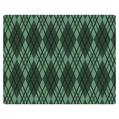 Dark Green Multi Colors Plaid  Double Sided Flano Blanket (medium)  by ConteMonfrey