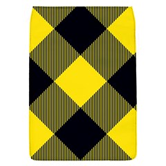 Dark Yellow Diagonal Plaids Removable Flap Cover (s) by ConteMonfrey