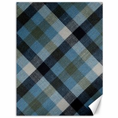 Black And Blue Iced Plaids  Canvas 36  X 48  by ConteMonfrey