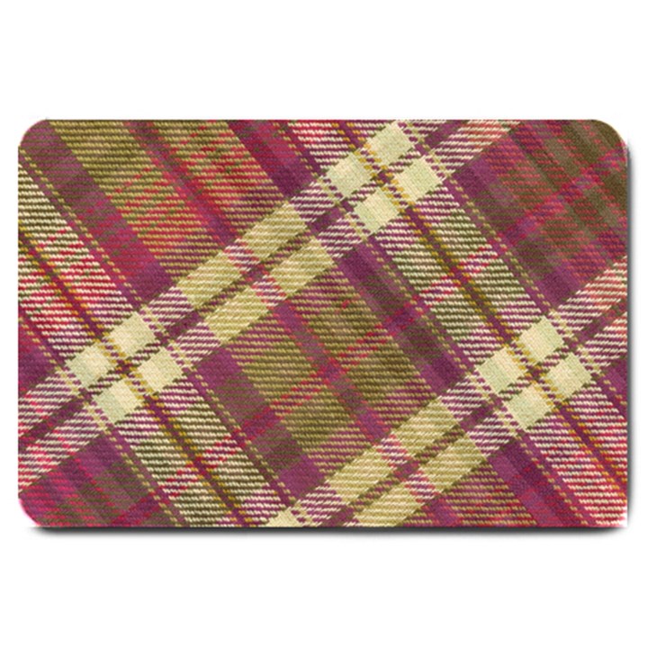 Beetle Juice Plaids  Large Doormat