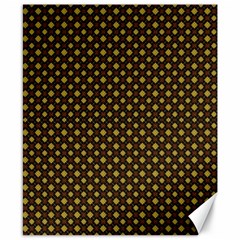 Small Golden Plaids Canvas 8  X 10  by ConteMonfrey