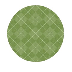 Discreet Green Tea Plaids Mini Round Pill Box (pack Of 5) by ConteMonfrey