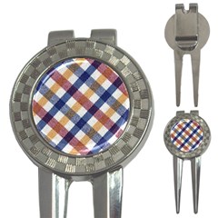 Hot Colors Plaid  3-in-1 Golf Divots by ConteMonfrey