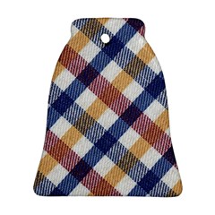 Hot Colors Plaid  Ornament (bell) by ConteMonfrey