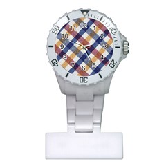 Hot Colors Plaid  Plastic Nurses Watch by ConteMonfrey