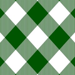 Green And White Diagonal Plaids Play Mat (rectangle) by ConteMonfrey