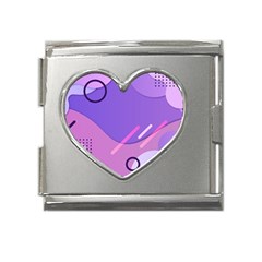 Colorful-abstract-wallpaper-theme Mega Link Heart Italian Charm (18mm)