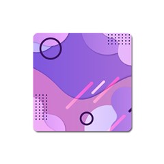 Colorful-abstract-wallpaper-theme Square Magnet