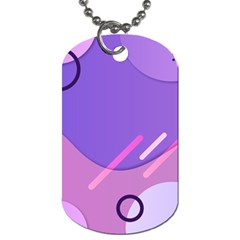 Colorful-abstract-wallpaper-theme Dog Tag (One Side)