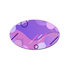 Colorful-abstract-wallpaper-theme Sticker Oval (100 pack)