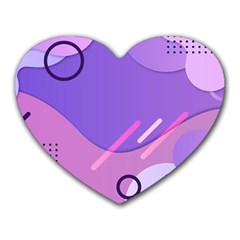 Colorful-abstract-wallpaper-theme Heart Mousepad