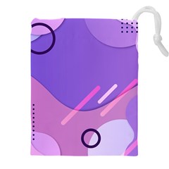 Colorful-abstract-wallpaper-theme Drawstring Pouch (4XL)