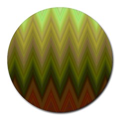 Zig Zag Chevron Classic Pattern Round Mousepad by Celenk