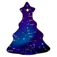 Realistic Night Sky With Constellation Ornament (christmas Tree)  by Wegoenart