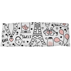 Big Collection With Hand Drawn Object Valentine Day Body Pillow Case (dakimakura) by Wegoenart