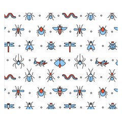 Insect Icon Seamless Pattern Double Sided Flano Blanket (small)  by Wegoenart