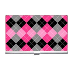 Seamless Argyle Pattern Business Card Holder by Wegoenart