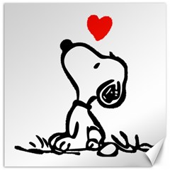 Snoopy Love Canvas 20  X 20  by Jancukart