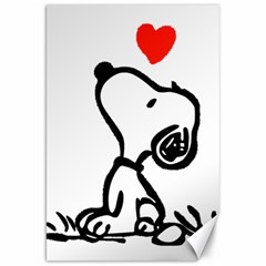 Snoopy Love Canvas 20  X 30  by Jancukart