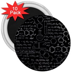 Medical Biology Detail Medicine Psychedelic Science Abstract Abstraction Chemistry Genetics 3  Magnets (10 Pack) 