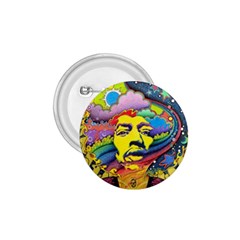 Psychedelic Rock Jimi Hendrix 1 75  Buttons